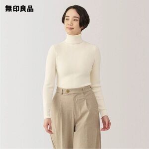 NWT muji washable high-gauge turtleneck sweater